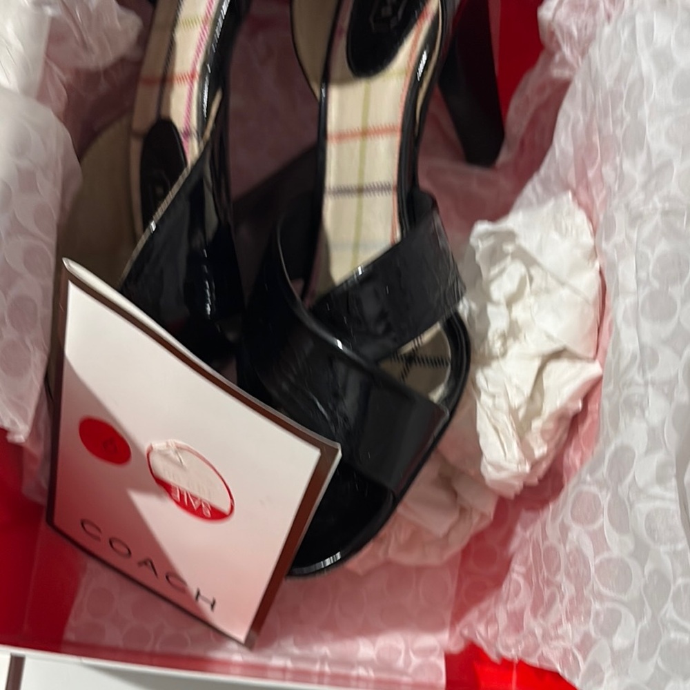 Coach Black Bardot Heels - Picture 16 of 16